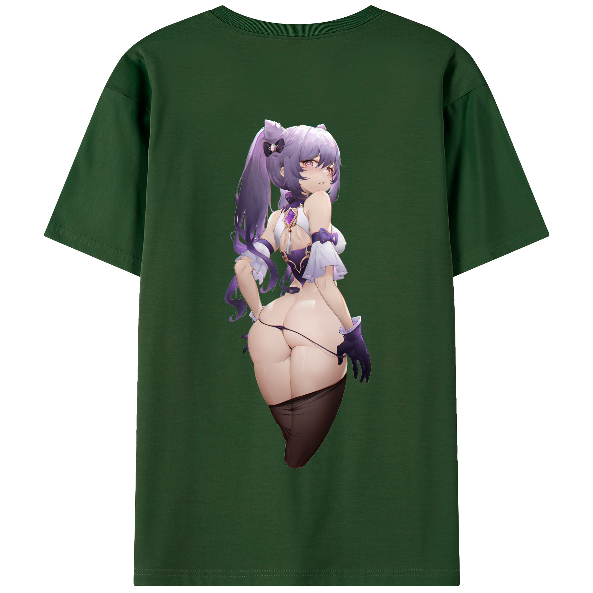 げんし神 刻晴 こくせい genshin Kokusei 綿100％半袖Tシャツ（背面プリント）